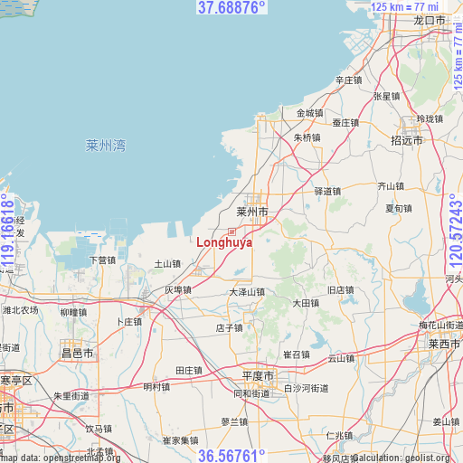 Longhuya on map