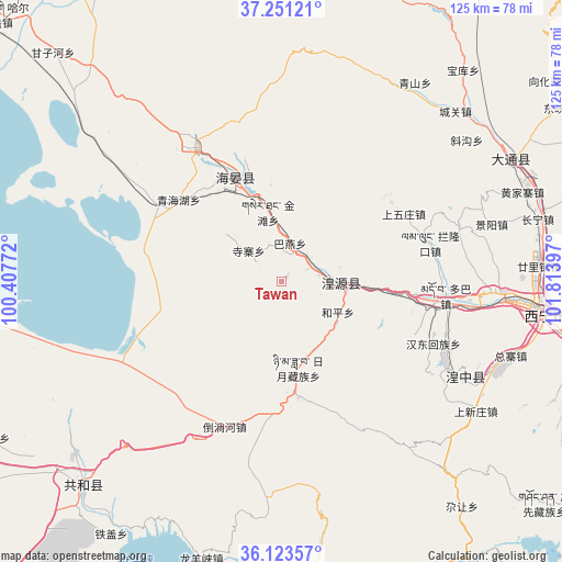 Tawan on map