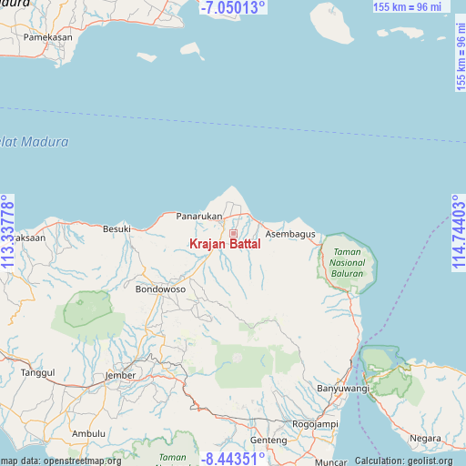 Krajan Battal on map