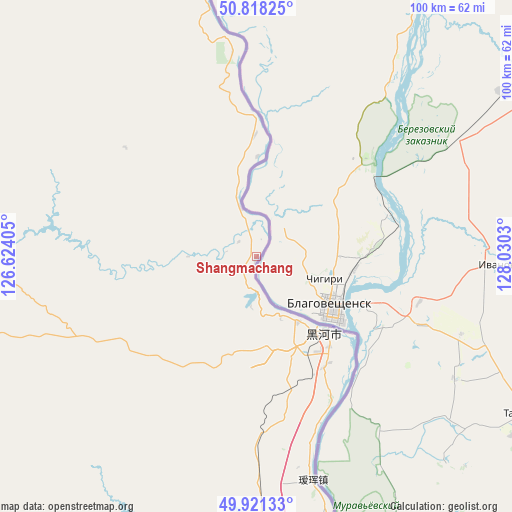 Shangmachang on map