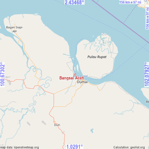 Bangsal Aceh on map