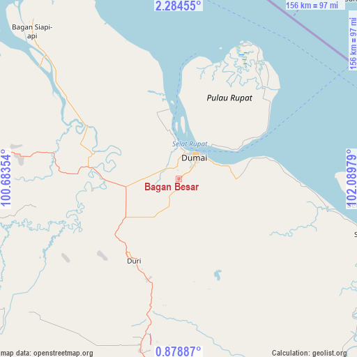 Bagan Besar on map