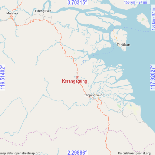 Kerangagung on map