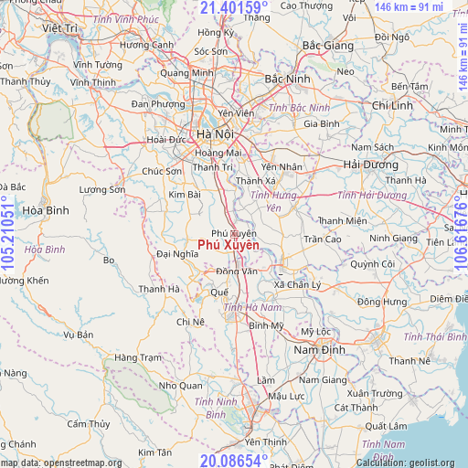 Phú Xuyên on map
