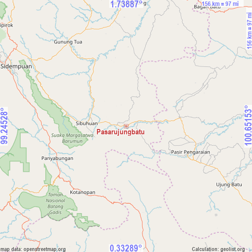 Pasarujungbatu on map
