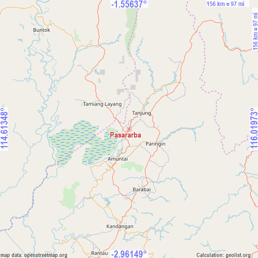 Pasararba on map