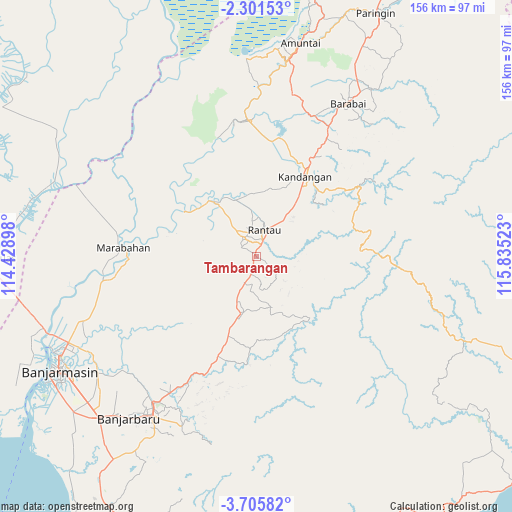 Tambarangan on map