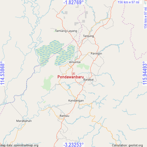 Pendawanbaru on map