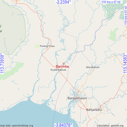 Barimba on map