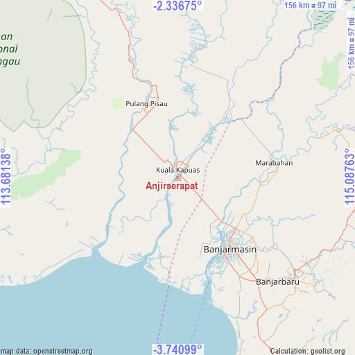 Anjirserapat on map