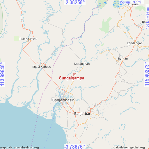 Sungaigampa on map