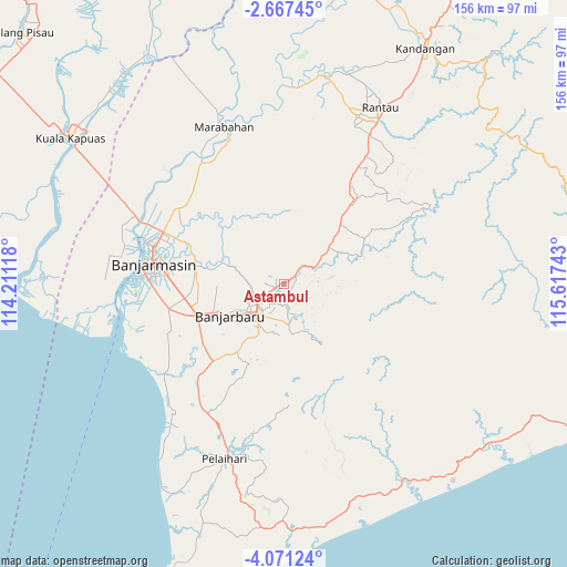 Astambul on map