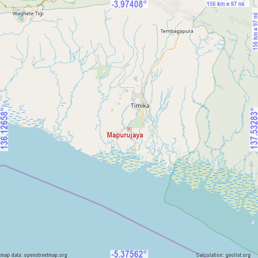 Mapurujaya on map