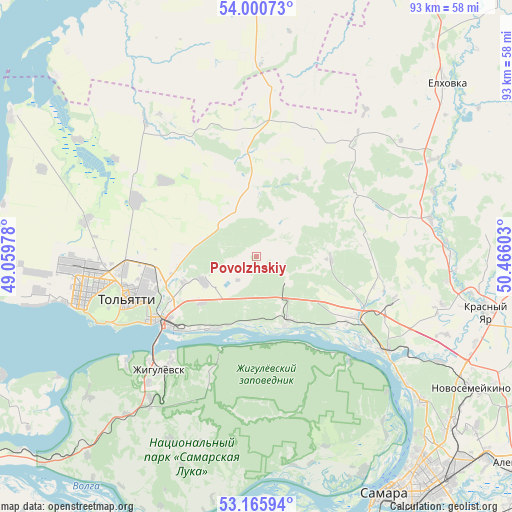 Povolzhskiy on map