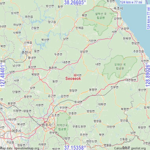 Seoseok on map