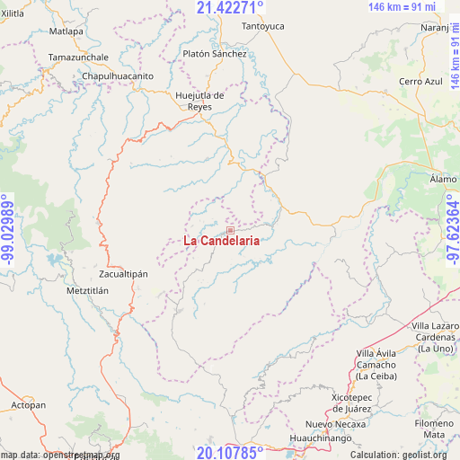 La Candelaria on map