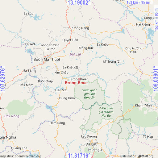 Krông Kmar on map