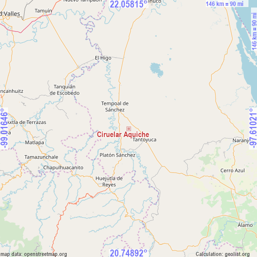 Ciruelar Aquiche on map