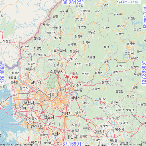 Jinjeop on map