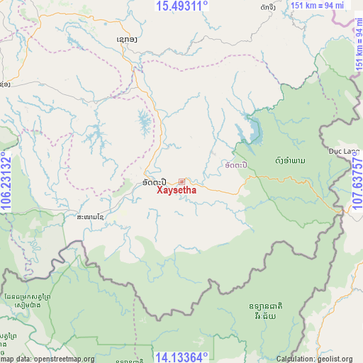 Xaysetha on map