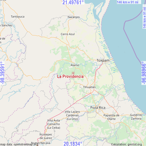 La Providencia on map