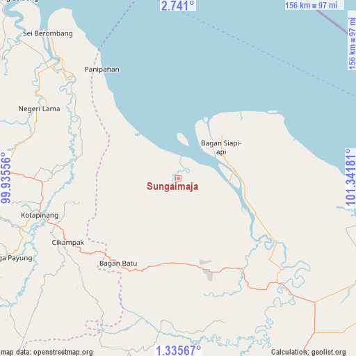 Sungaimaja on map