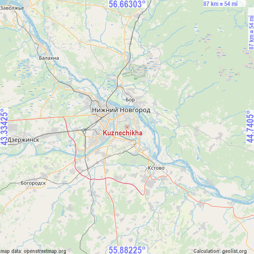 Kuznechikha on map
