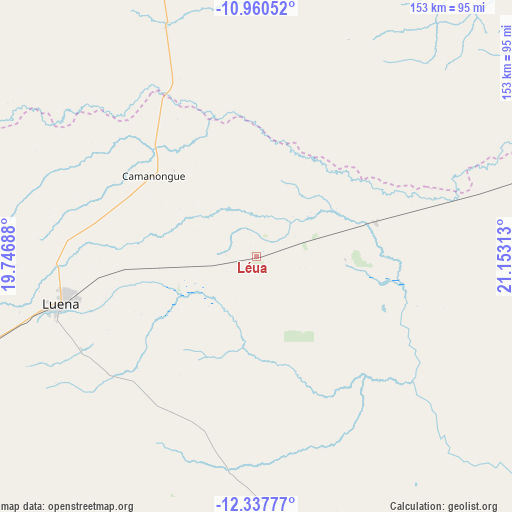 Léua on map