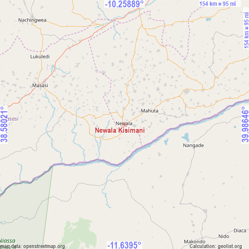 Newala Kisimani on map