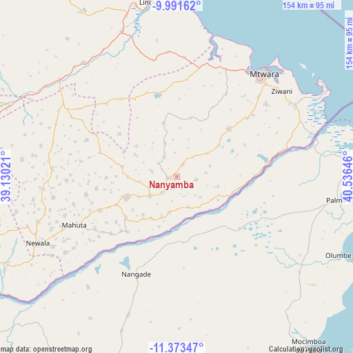 Nanyamba on map