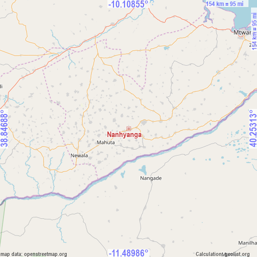Nanhyanga on map