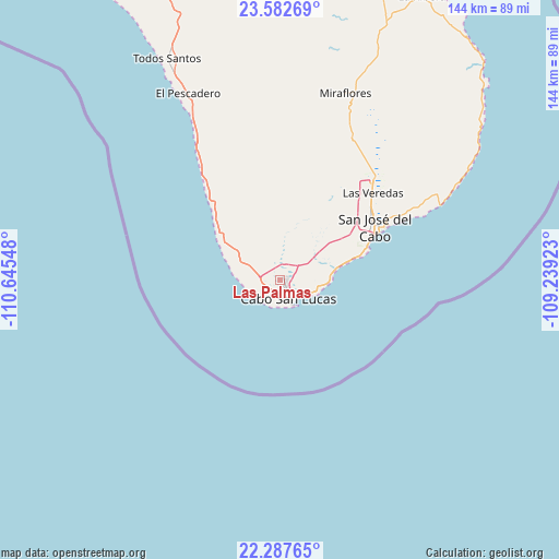 Las Palmas on map