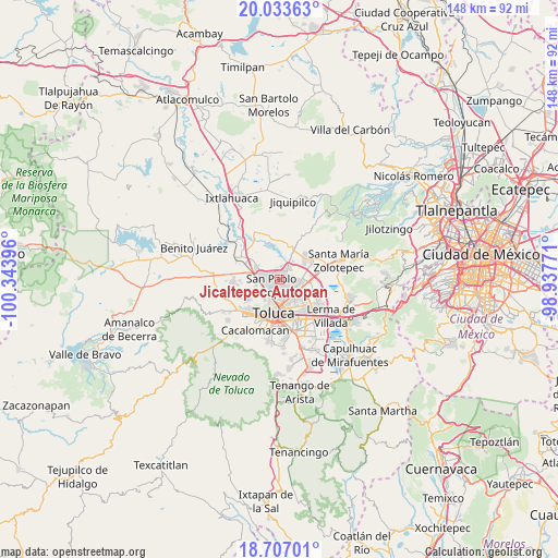 Jicaltepec Autopan on map