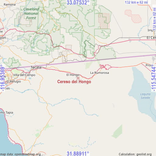 Cereso del Hongo on map