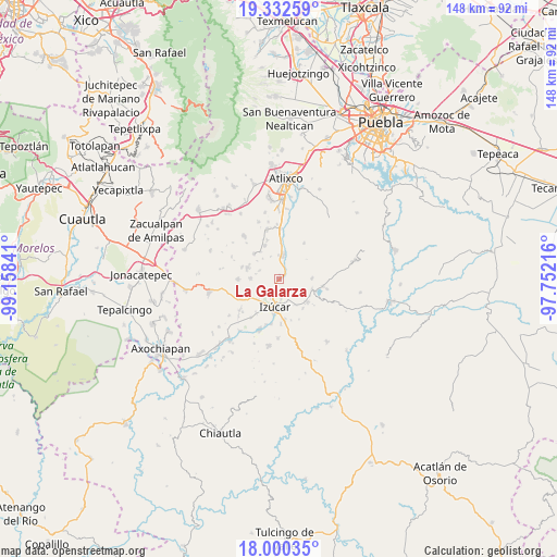 La Galarza on map