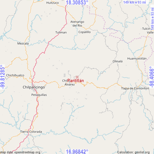 Pantitlán on map