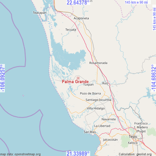 Palma Grande on map