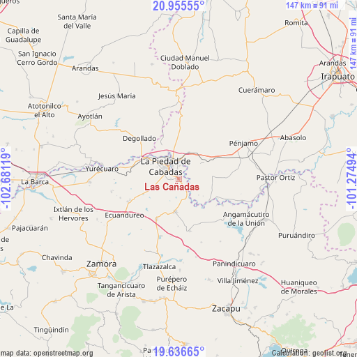 Las Cañadas on map