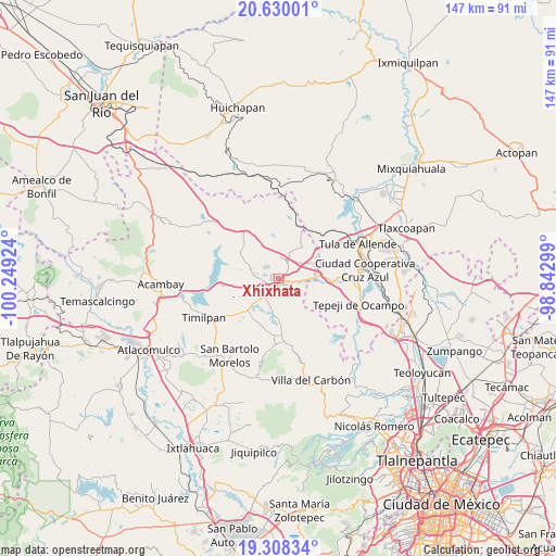 Xhixhata on map