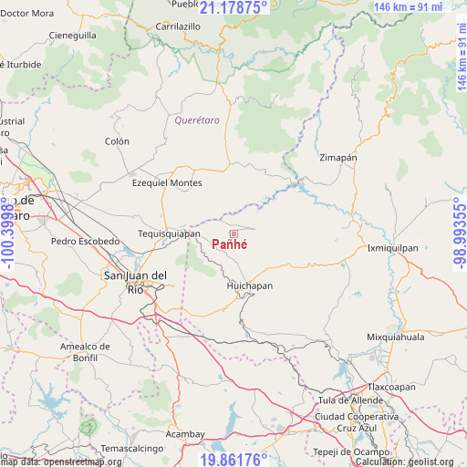 Pañhé on map