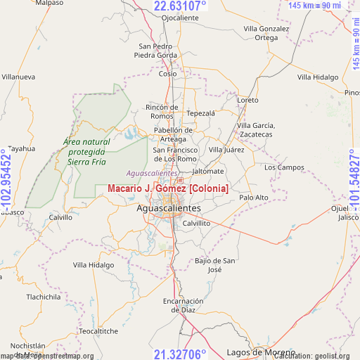 Macario J. Gómez [Colonia] on map