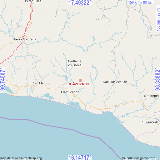 La Azozuca on map