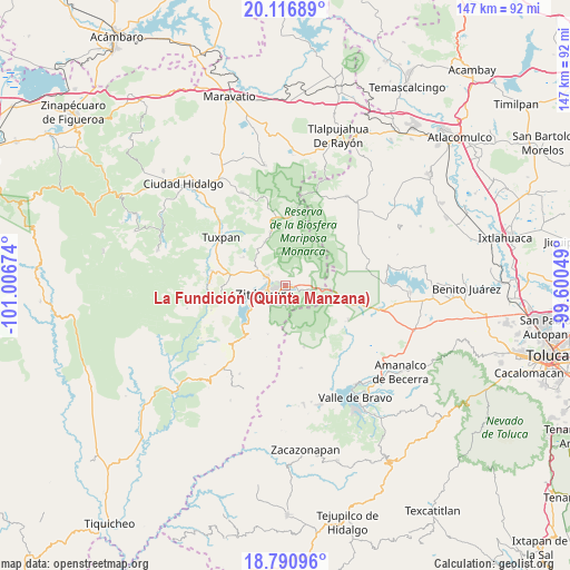 La Fundición (Quinta Manzana) on map