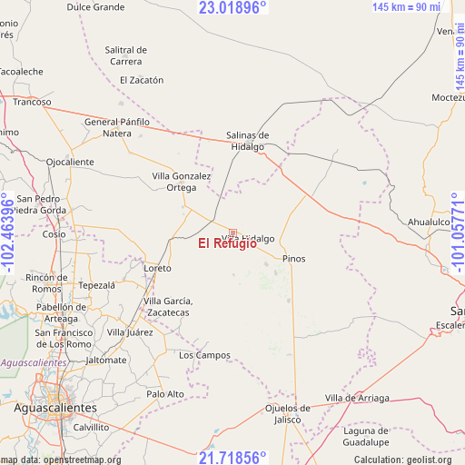 El Refugio on map