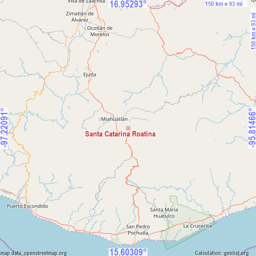 Santa Catarina Roatina on map
