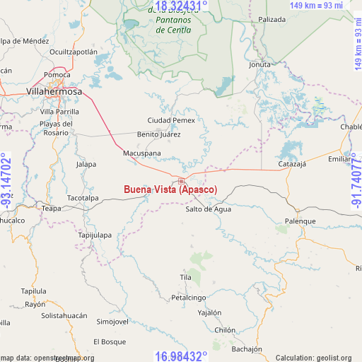 Buena Vista (Apasco) on map