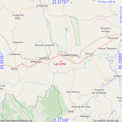 La Lima on map