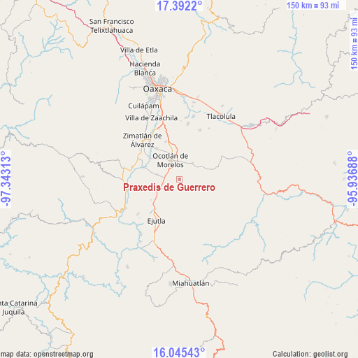 Praxedis de Guerrero on map