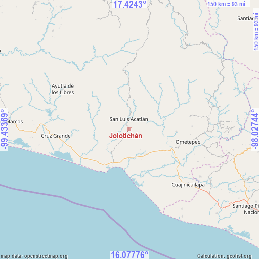 Jolotichán on map