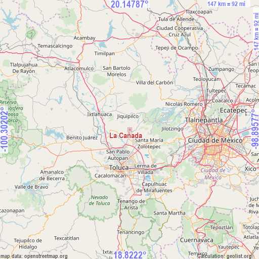 La Cañada on map